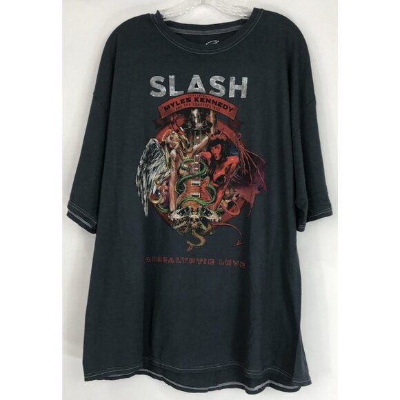 SLASH MYLES KENNEDY CONSPIRATORS APOCALYPTIC LOVE SIZE XL SHIRT SNAKE PIT - Picture 1 of 4